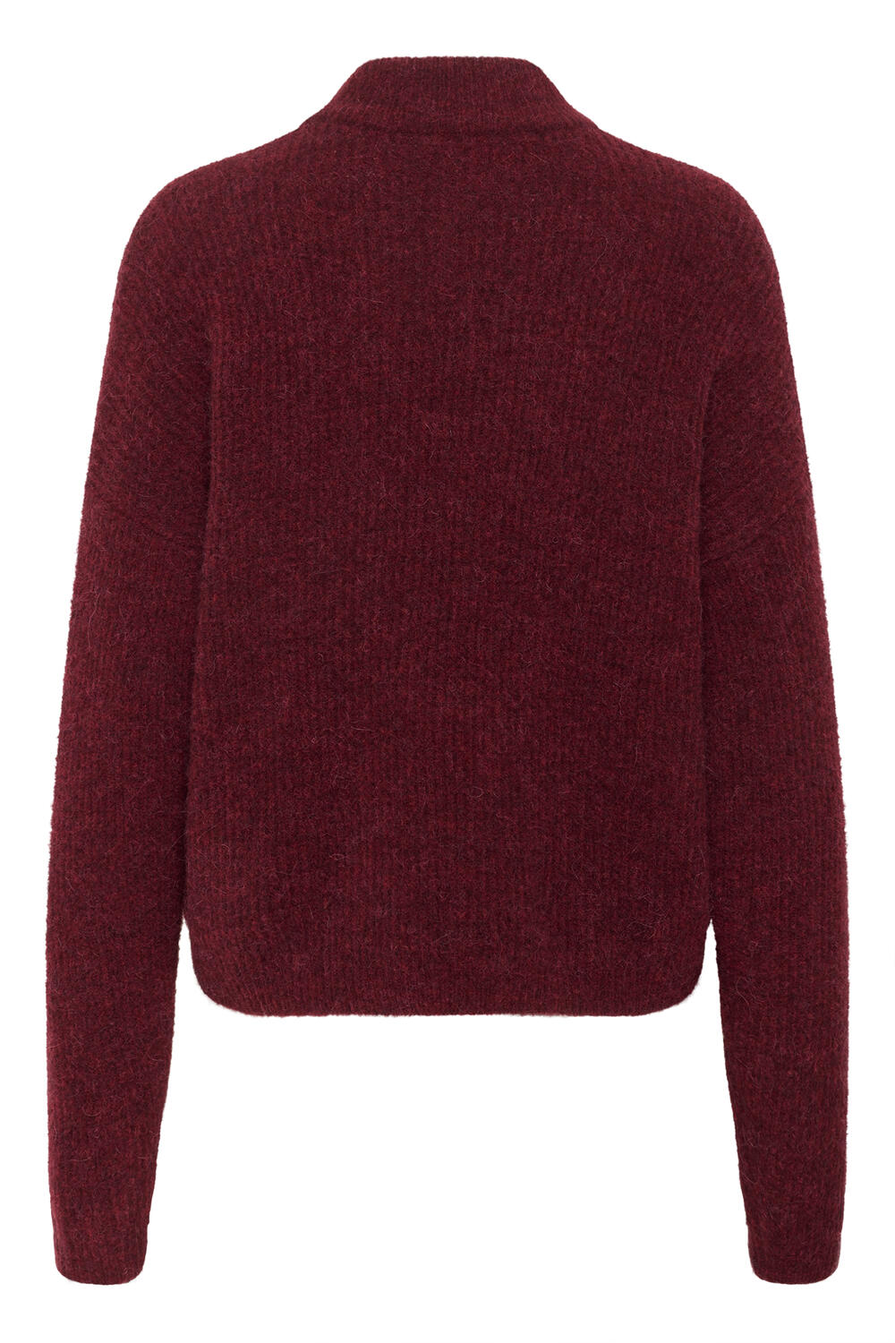 AlphaGZ kort cardigan - Blood Red Melange